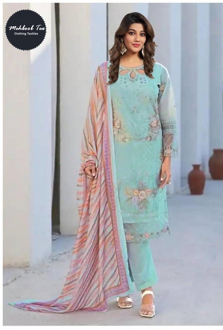 Mehboob Tex 1621 And 1622 Cotton Dupatta Pakistani Salwar Suits Suppliers In India